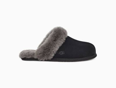 UGG Scuffette II Womens Slippers Black/Grey - AU 652YH